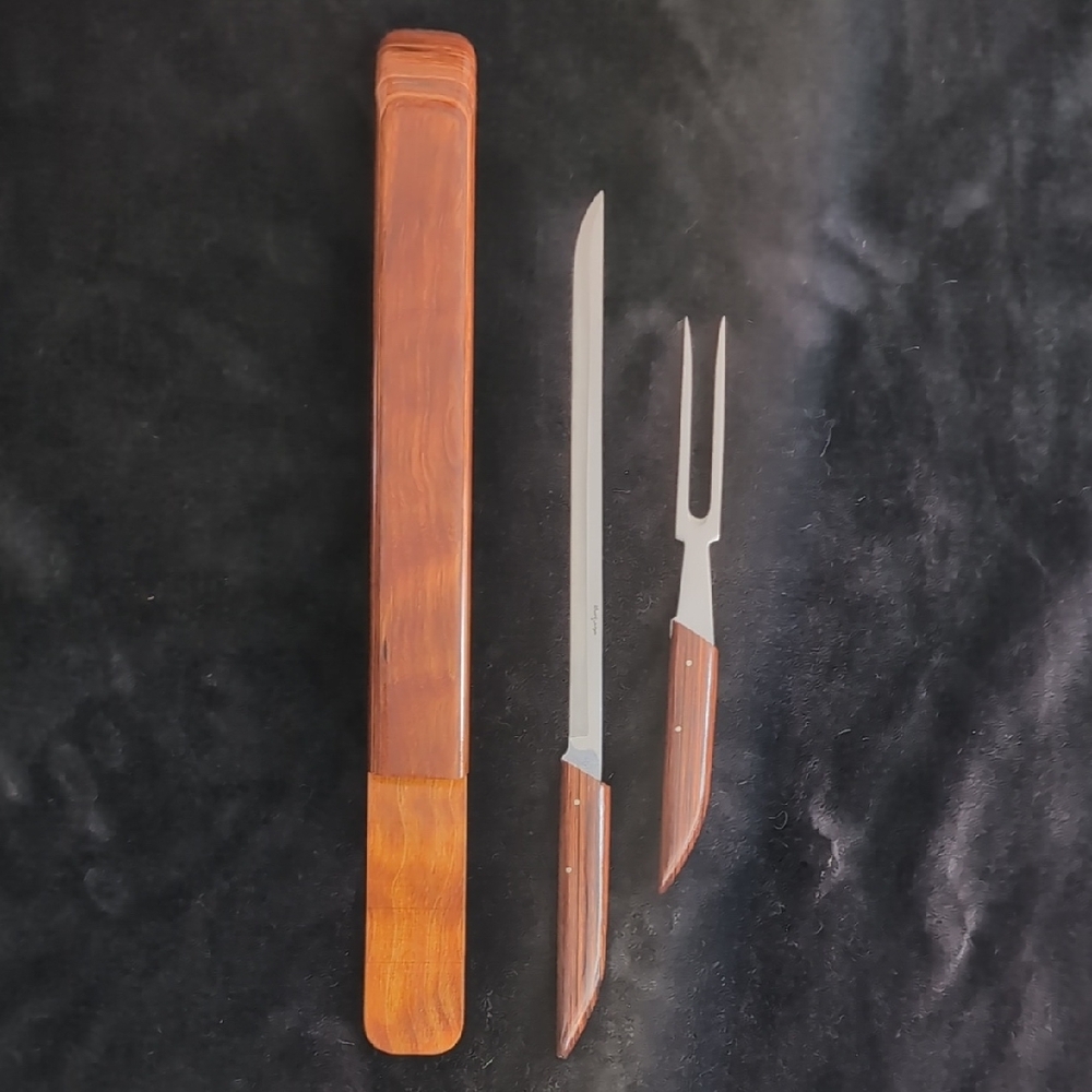 Elegant Brown and Silver Cutlery Set for the Kitchen